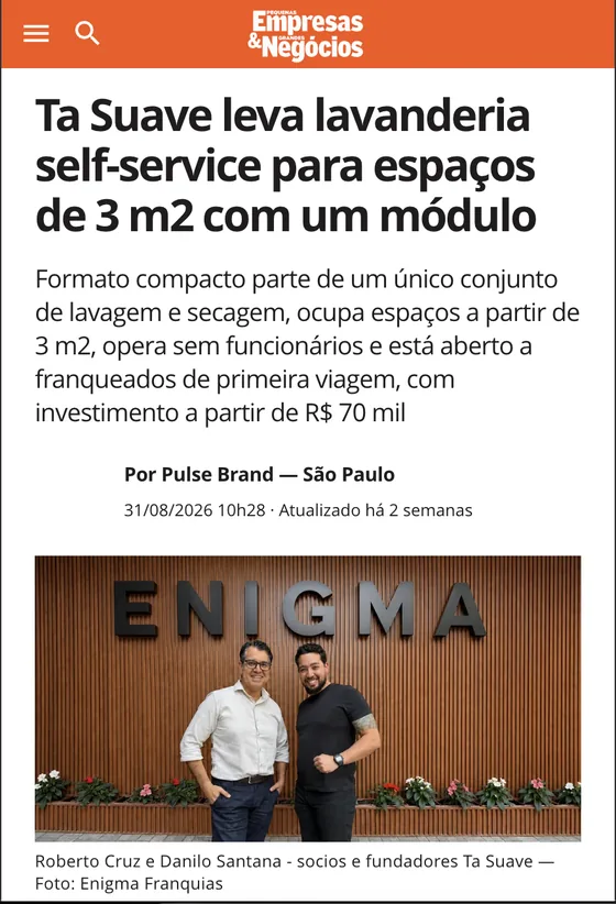 Matéria publicada em PEGN: Ta Suave